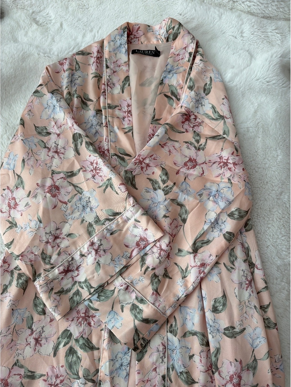 Ralph Lauren satin floral robe